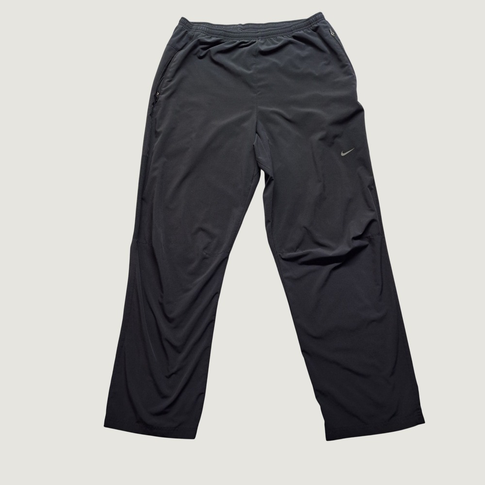Nike Dri-FIT Training Pants Men Large Black Good Zippered Pockets Ankle Zips